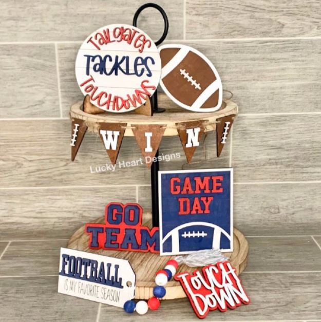 Football - Tiered Tray - DIY Kit