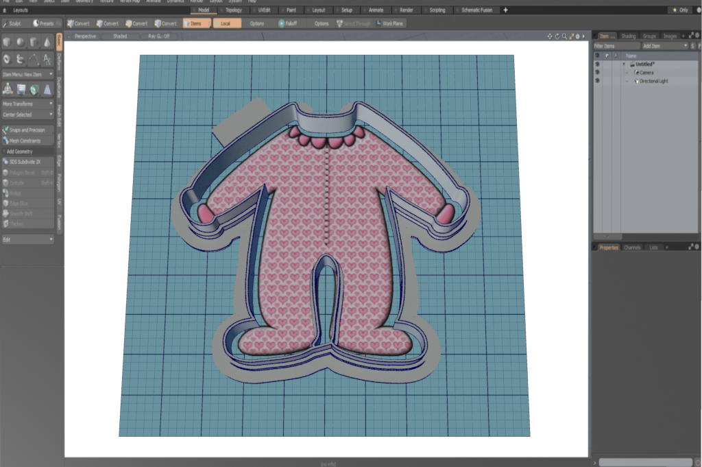 Footie PJs Toddler Cutter STL File
