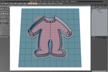 Load image into Gallery viewer, Baby Pajamas (Toddler) Cutter STL File
