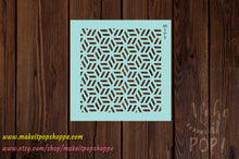 Load image into Gallery viewer, Geometric Cubes Stencil
