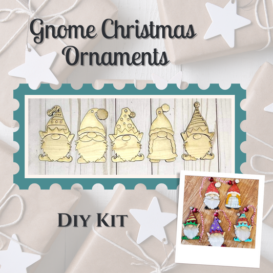 Christmas Gnomes Ornaments  - DIY Kit