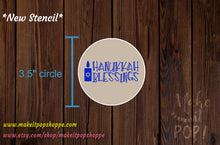 Load image into Gallery viewer, Hanukkah Blessings Stencil - Silkscreen (mesh)
