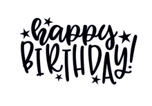 Load image into Gallery viewer, Happy Birthday with stars (wording) Cutter
