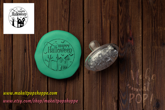 Happy Halloween_Haunted House - Acrylic Stamp