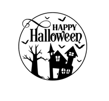 Load image into Gallery viewer, Happy Halloween_Haunted House - Acrylic Stamp
