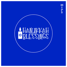 Load image into Gallery viewer, Hanukkah Blessings Stencil - Silkscreen (mesh)
