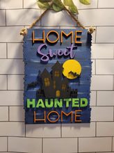 Load image into Gallery viewer, Home Sweet HAUNTED Home - Door Hanger - DIY Kit
