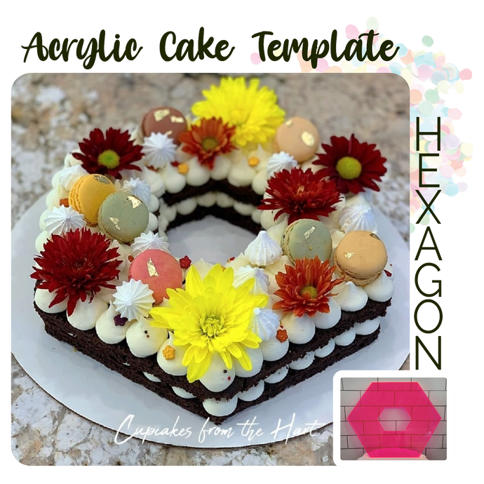 Hexagonal Cake Template