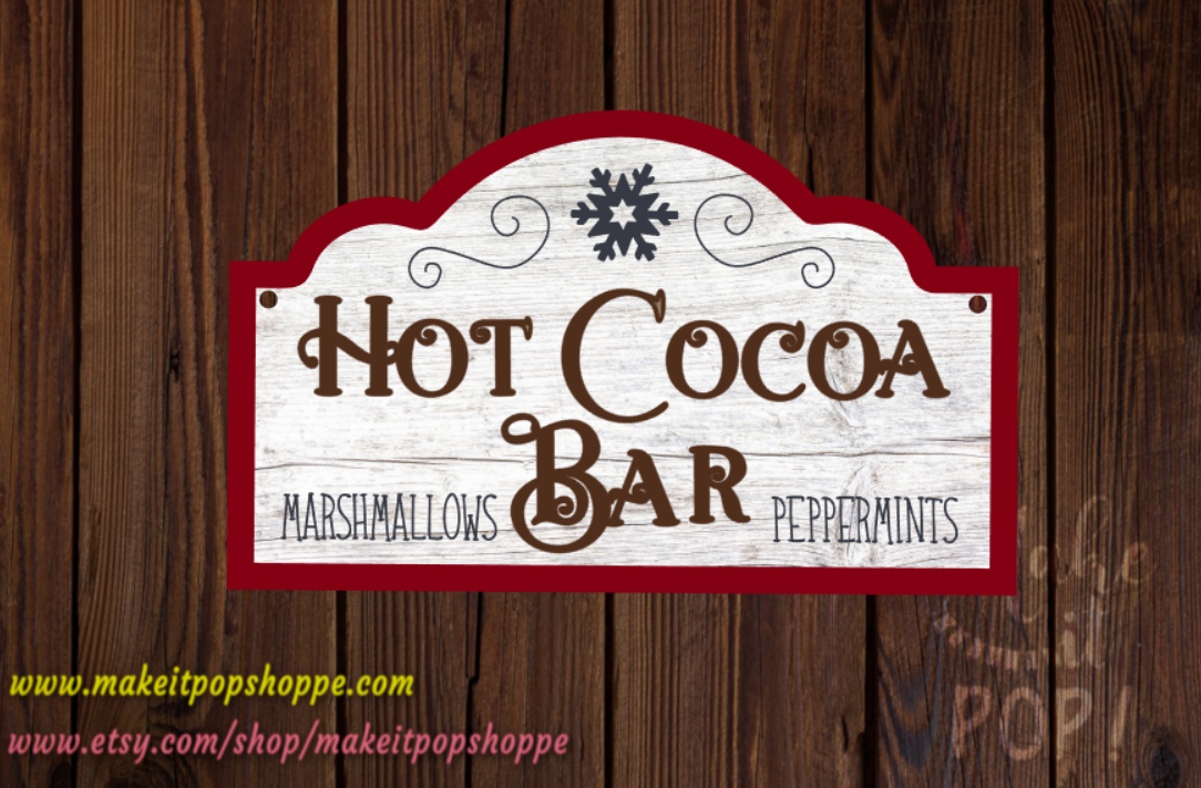Hot Chocolate Signage 5 DIY Hot Chocolate Bar Tips + Free Printables