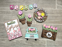 Load image into Gallery viewer, Spring Flower- Tiered Tray - DIY Kit

