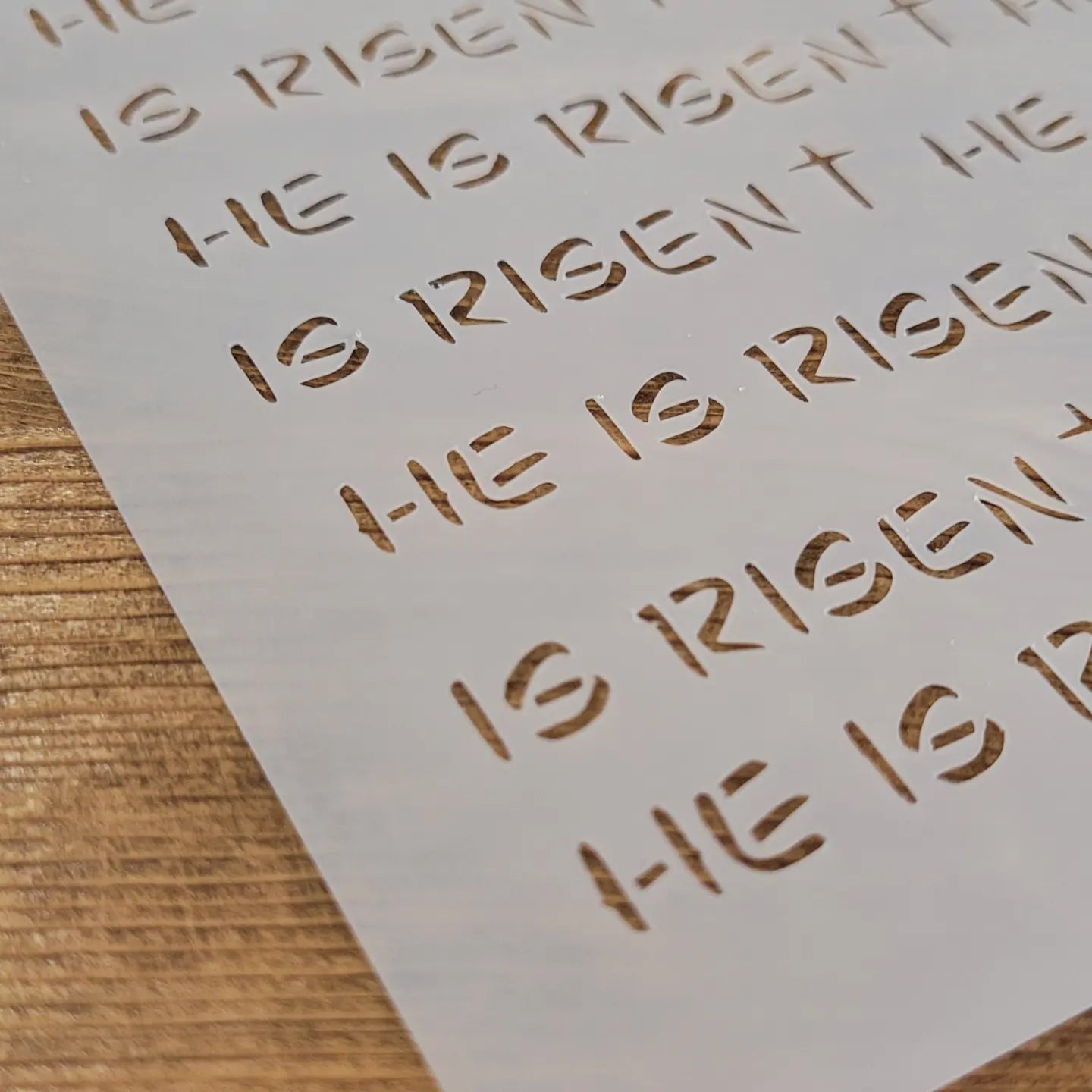 HE is Risen Pattern Stencil