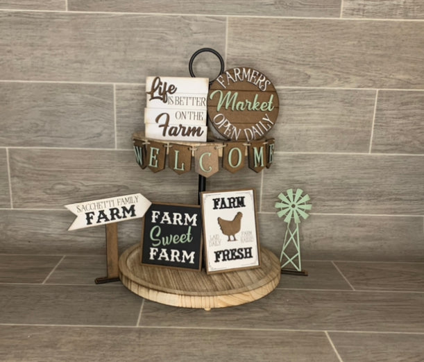 Farmhouse - Tiered Tray - DIY Kit