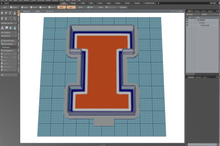Load image into Gallery viewer, Illinois State Cutter STL File
