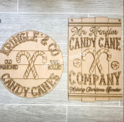 Kringle's Candy - Door Hanger - DIY Kit