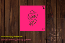 Load image into Gallery viewer, Love flourish Stencil

