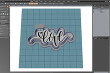 Load image into Gallery viewer, Love Script Cutter STL File
