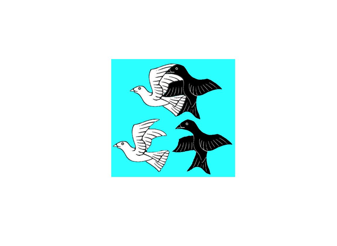 M.C. Escher Birds Cutters (fondant height)