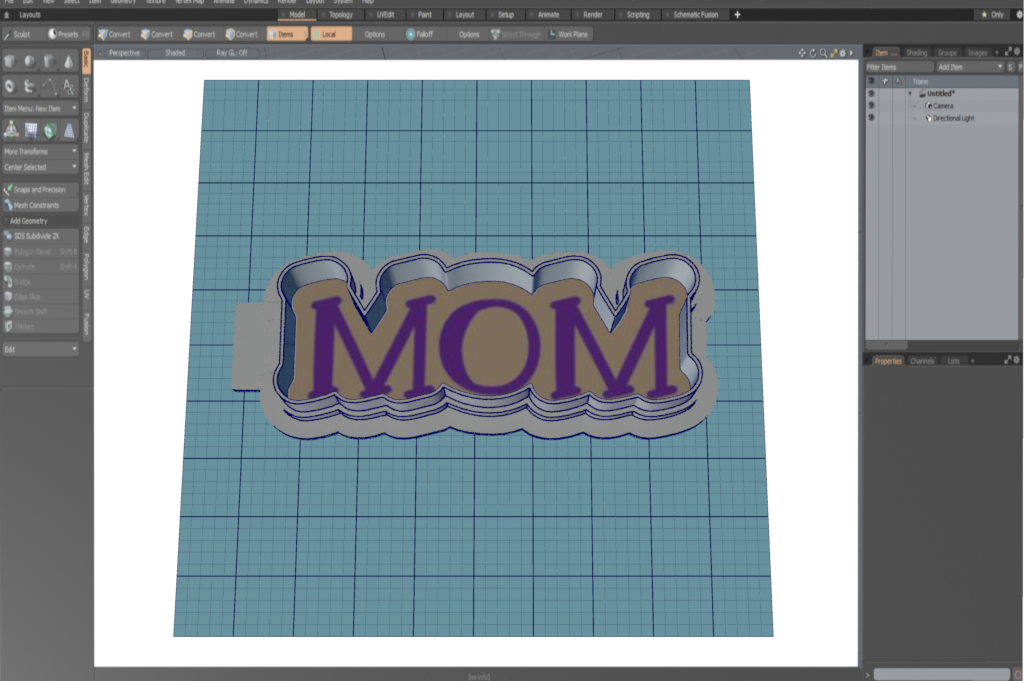 Mom - Lemon Font Cutter