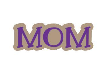 Mom - Lemon Font Cutter STL File