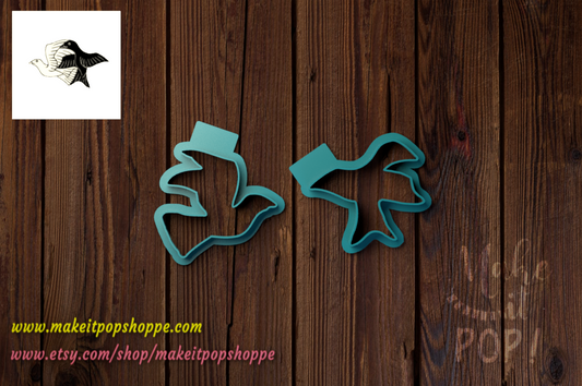 M.C. Escher Birds Cutters (fondant height)