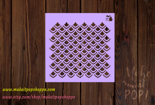 Mermaid Scales_Fancy Stencil