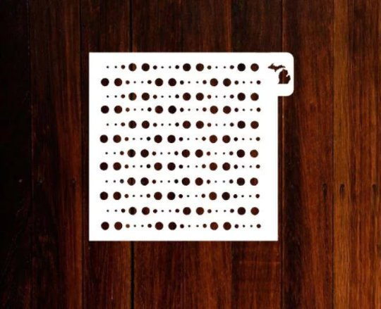 Mini Circle Pattern Stencil – Make It Pop Shoppe