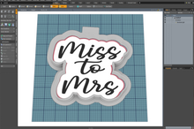 Load image into Gallery viewer, Miss to Mrs Cutter STL File
