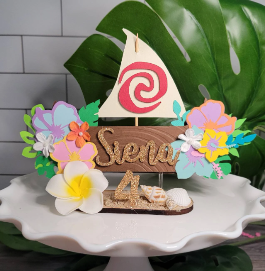 Moana Cake Topper - Moana Centerpiece – Cute Pixels Shop