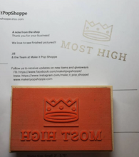 Load image into Gallery viewer, Custom Rubber Stamp || Please READ description || **YOU DESIGN**

