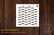 Load image into Gallery viewer, Mustache Pattern Stencil

