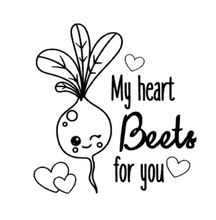 Load image into Gallery viewer, My Heart Beets for You - PYO Stencil
