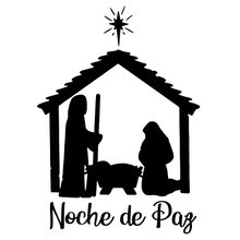 Load image into Gallery viewer, Oh Holy Night - Manger - Acrylic Stamp
