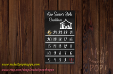 Load image into Gallery viewer, Nativity Countdown - Standing Décor - DIY Kit
