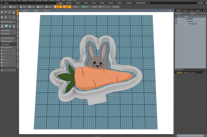 Peekaboo Bunny Cutter STL File
