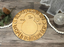 Load image into Gallery viewer, Some people are worth melting for - Door Hanger - DIY Kit
