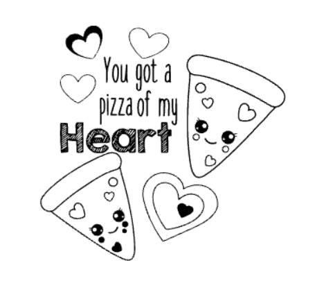Pizza My Heart - PYO Stencil