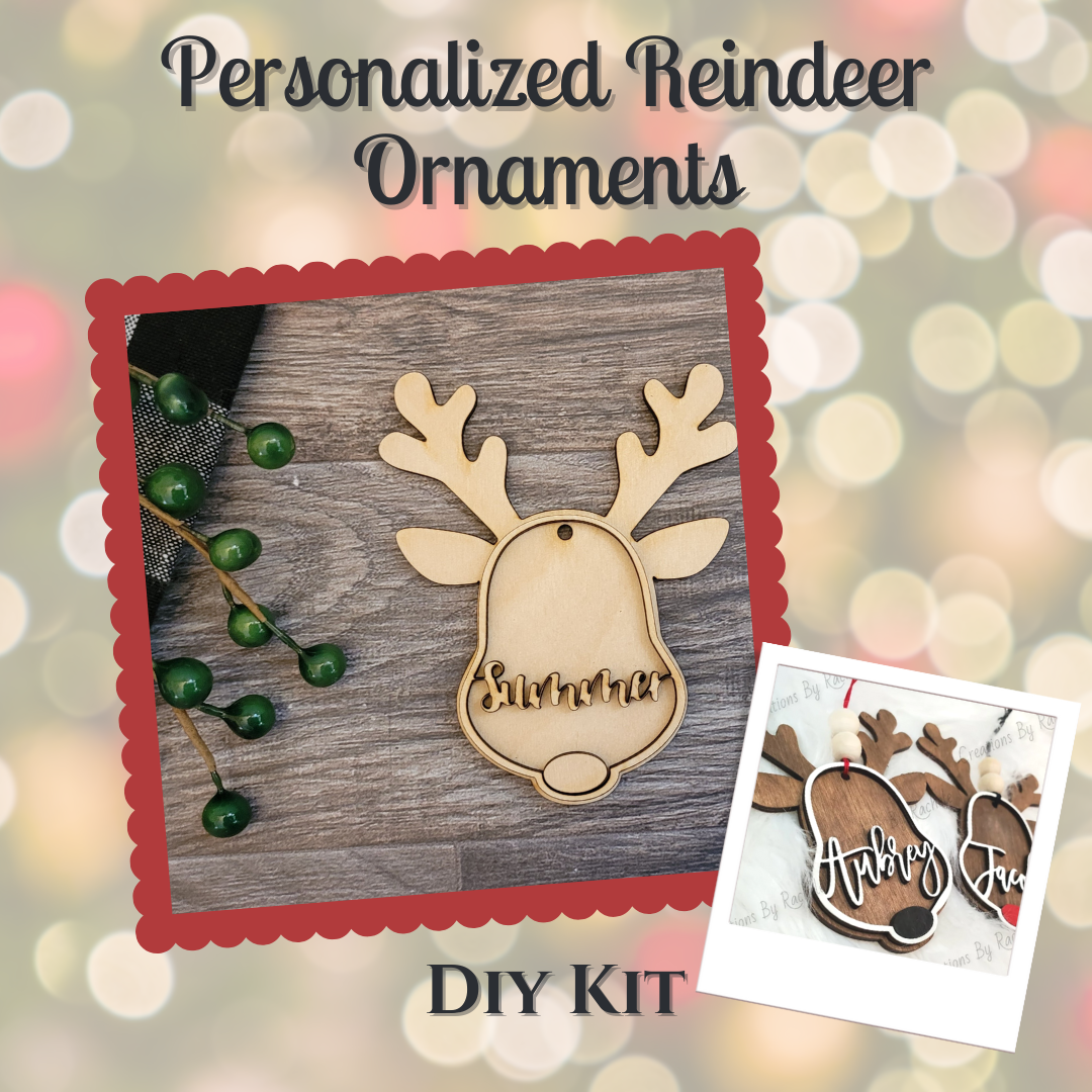 Personalized Reindeer- Ornaments