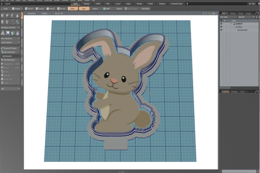 Rabbit (Woodland) Cutter STL File