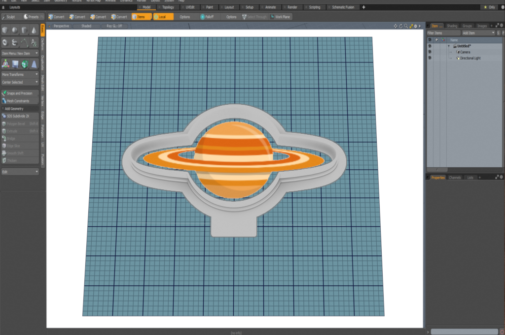 Saturn_Planet_Galaxy Cutter STL File