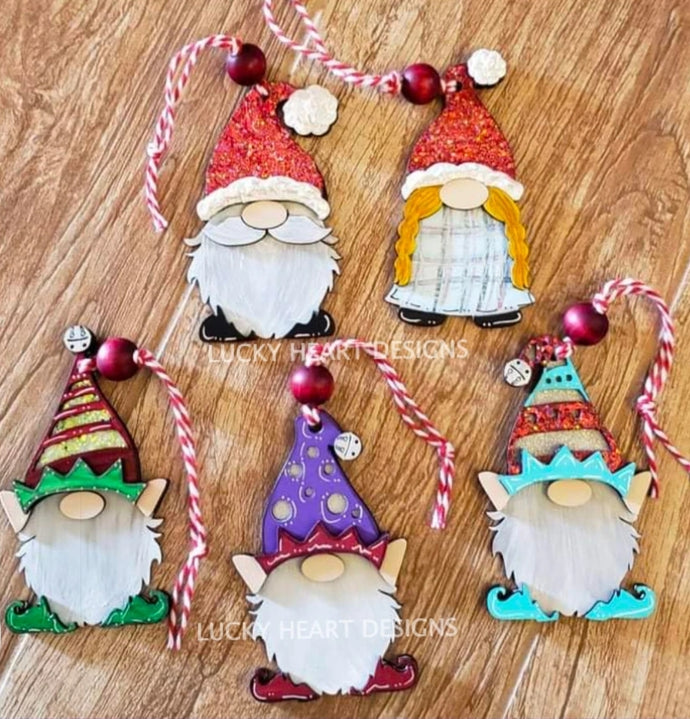 Christmas Gnomes Ornaments  - DIY Kit