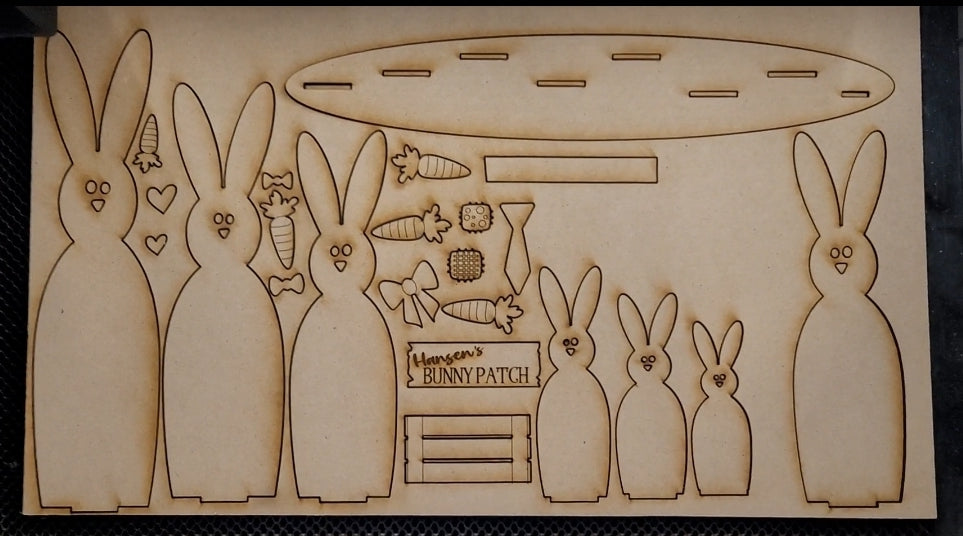 Bunny Patch - Standing Sign - DIY Kit