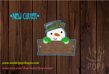 Load image into Gallery viewer, Snowman Sign Cutter
