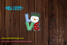 Load image into Gallery viewer, Snowman Love Cutter
