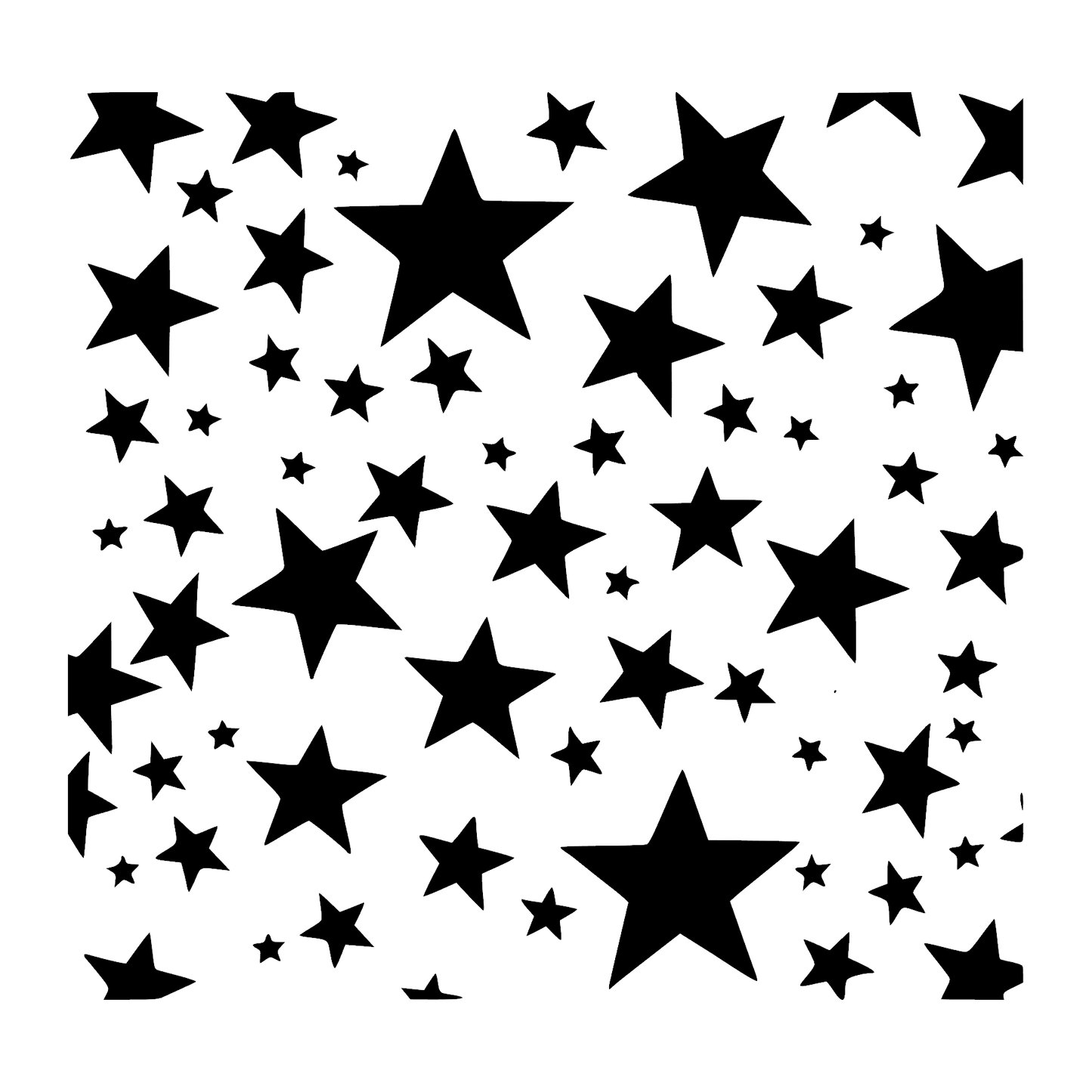 Stars Pattern (random) Stencil