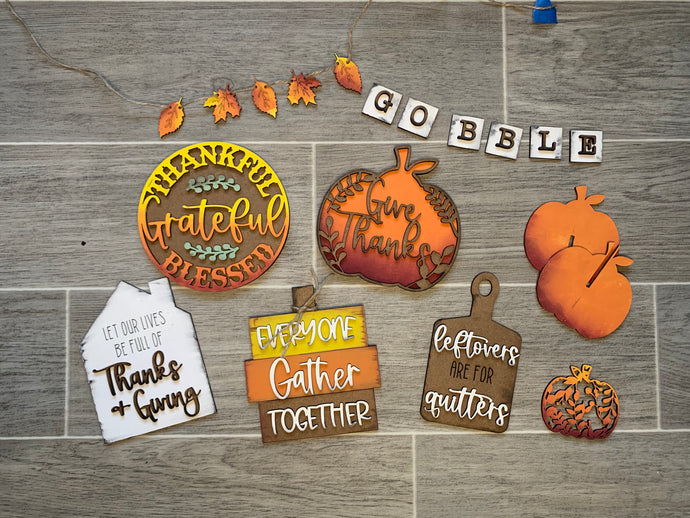 Thanksgiving - Tiered Tray - DIY Kit