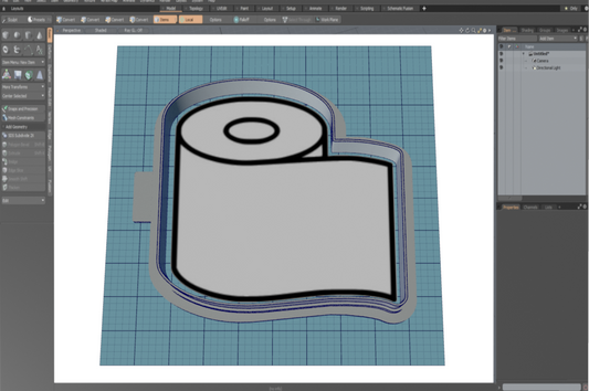 Toilet Paper Cutter STL File