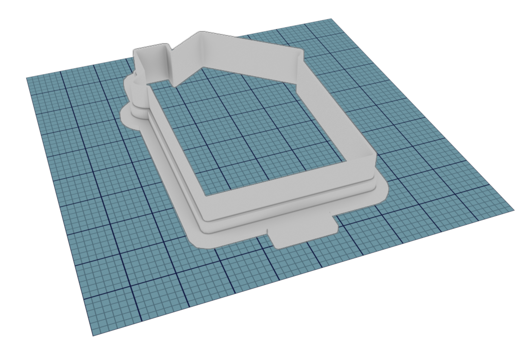 Two Story House Cutter STL File
