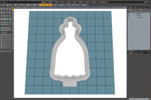 Load image into Gallery viewer, Wedding Dress Model - Princess Cutter STL File
