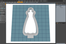 Load image into Gallery viewer, Wedding Dress Model - Traditional Cutter STL File
