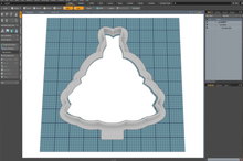Load image into Gallery viewer, Wedding Dress Fancy - Cutter STL File
